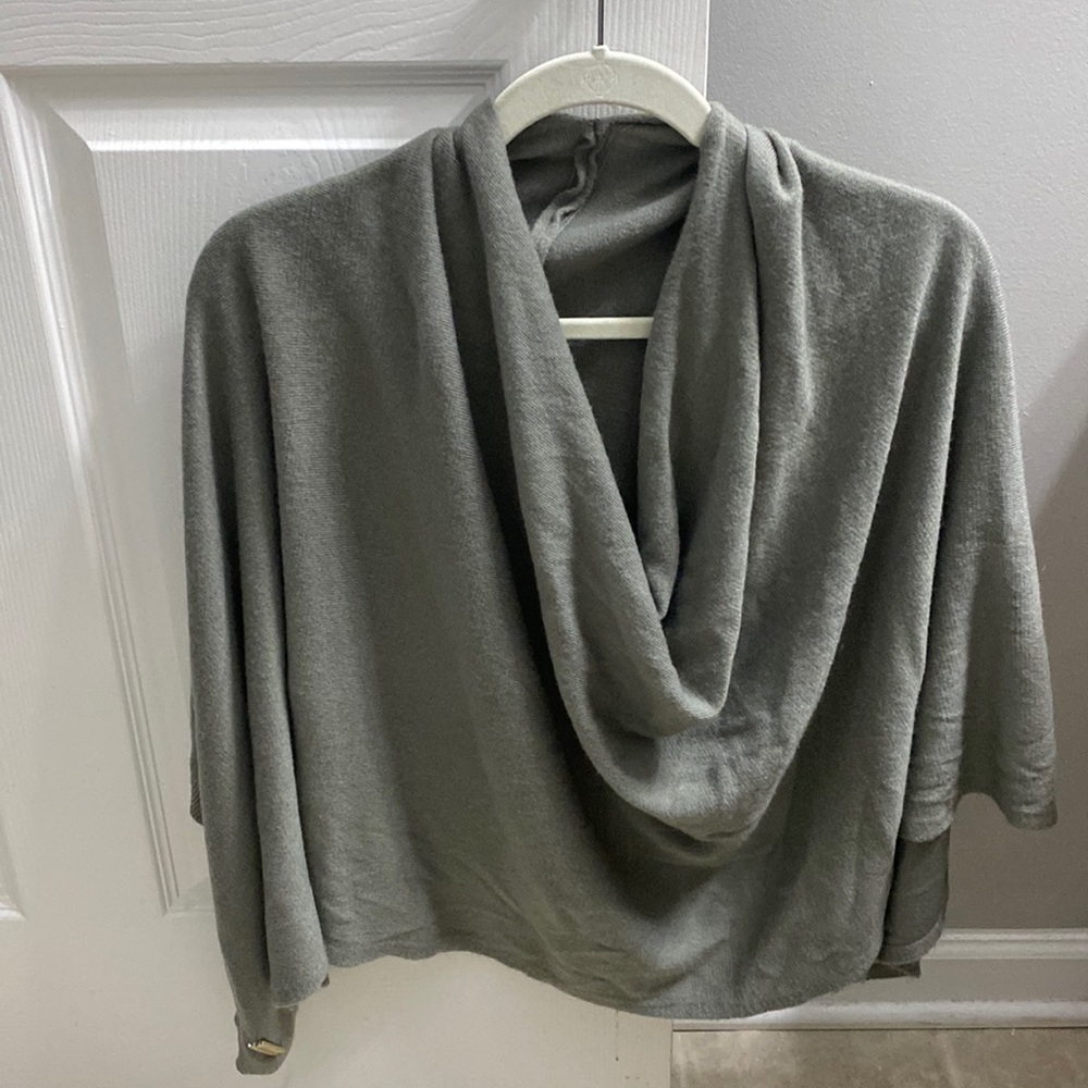 Beige cowl poncho. Hardly worn if at all.